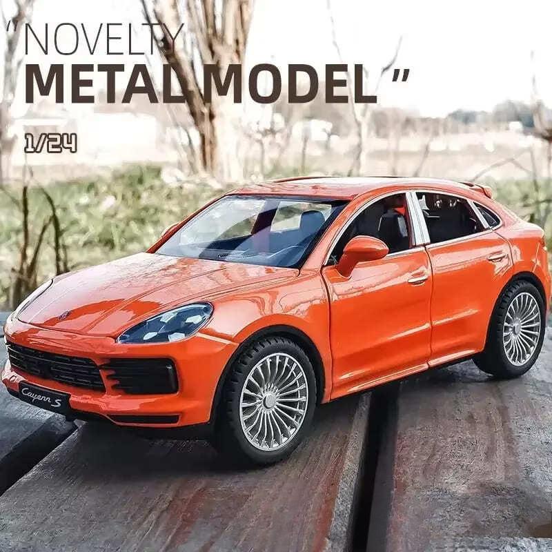 

Большой 1:24 Porsche Cayenne Коллекция Миниатюр Симуляция Литой Сплав Машинка Звук и Свет Игрушки Машинки Для Детей Подарки оранжевый