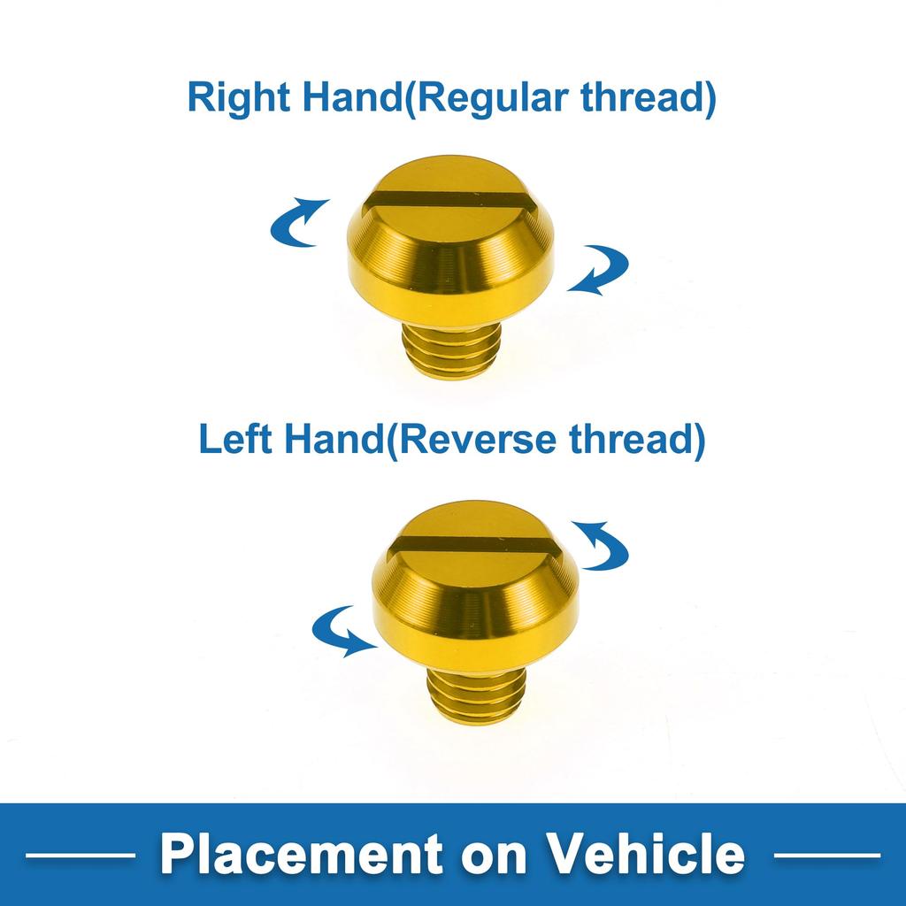 ABSOPRO Motorradspiegel-Lochstopfen Linke Seite M8x1.25 Motorrad