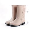 Rain Boots Women's Fashion Style Outer Wear Mid-tube Water Shoes Overshoes Water Boots Rubber Shoes Waterproof Non-slip Women's Adult Rain Boots