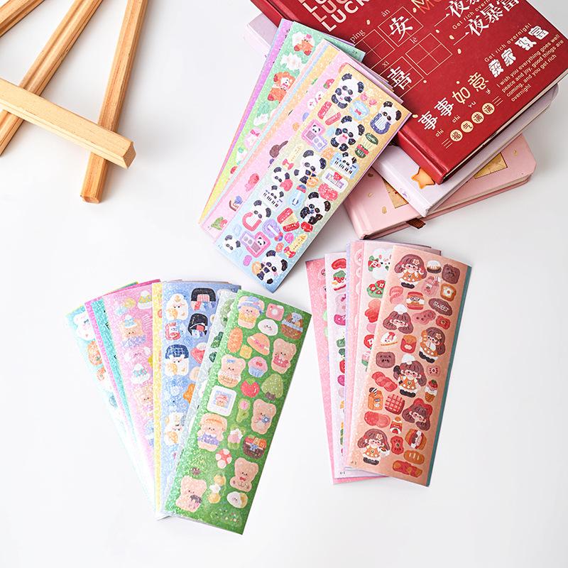 Guka 200 Parça Kore Tarzı Lazer Çıkartma Hediye Paketi - Yüksek Değerli Rastgele Karışım