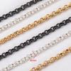 Classical Round O Shaped Copper Chain With Intricate Detailing For Handmade Necklace Bracelet Components