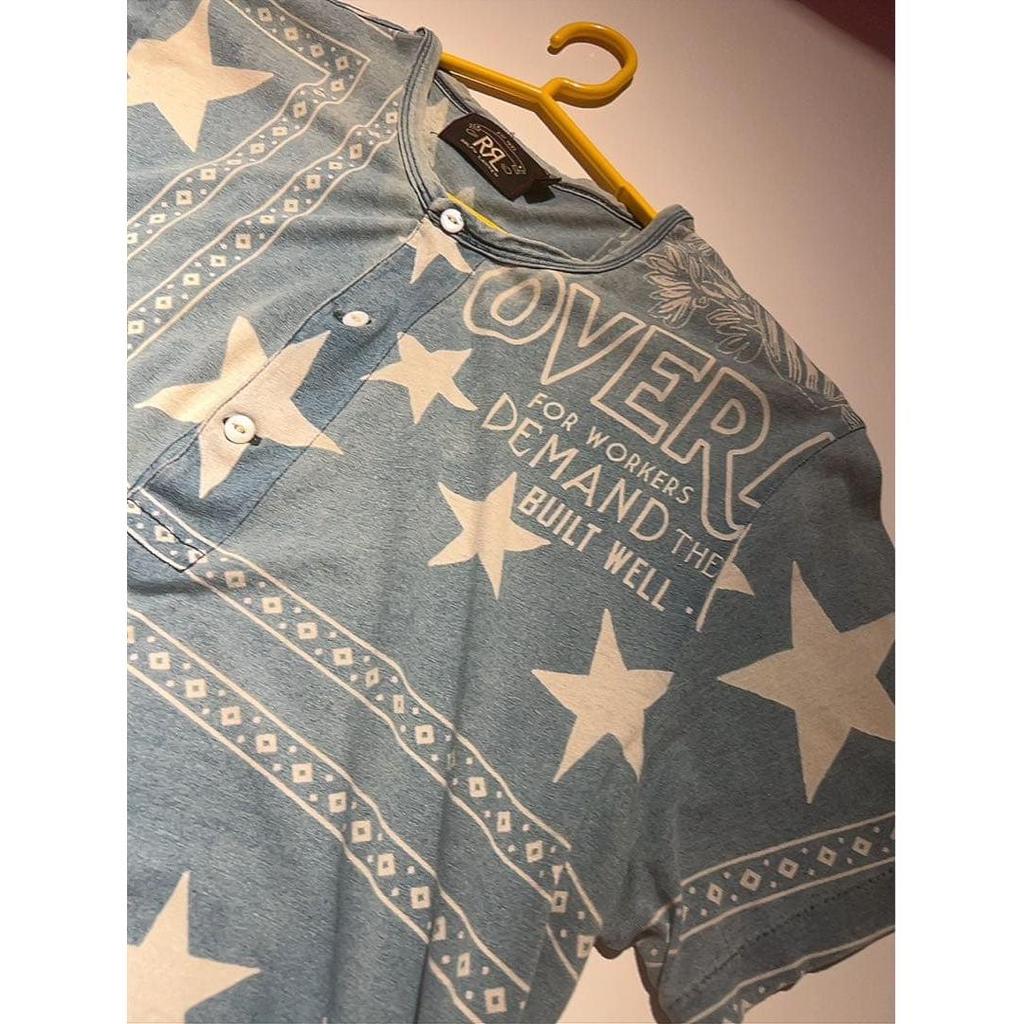 Used RRL Double R L Henley Neck T-shirt M