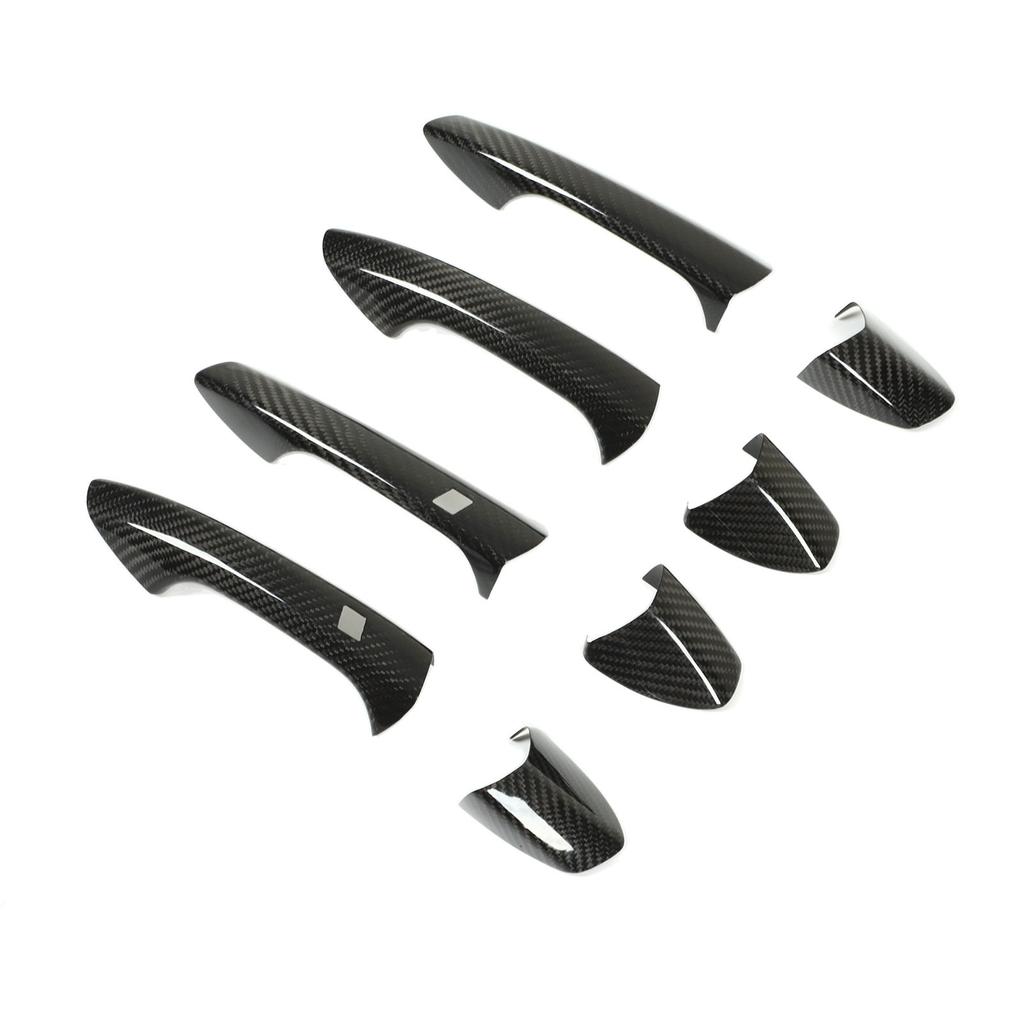 Zewnętrzna osłona klamki drzwiowej z prawdziwego włókna węglowego, zamiennik dla Mercedesa?Benz W204 W212 W218 W207