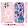 For iPhone 16 Pro Magnetic Case Compatible with MagSafe PC+TPU Glitter Phone Cover