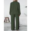 Women's Plus Size Casual High-end Design Sweatshirt Wide-leg Pants Two-piece Set