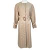 ANAYI 21 Year Old Beige Cotton Hasui Gabardine Crew Coat Coat 34 beigeUsed