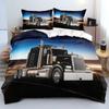 Copripiumino Federa Set Biancheria da Letto Stampa 3D Camion Kenworth Singolo Matrimoniale King per Bambini Adulti Camera da Letto