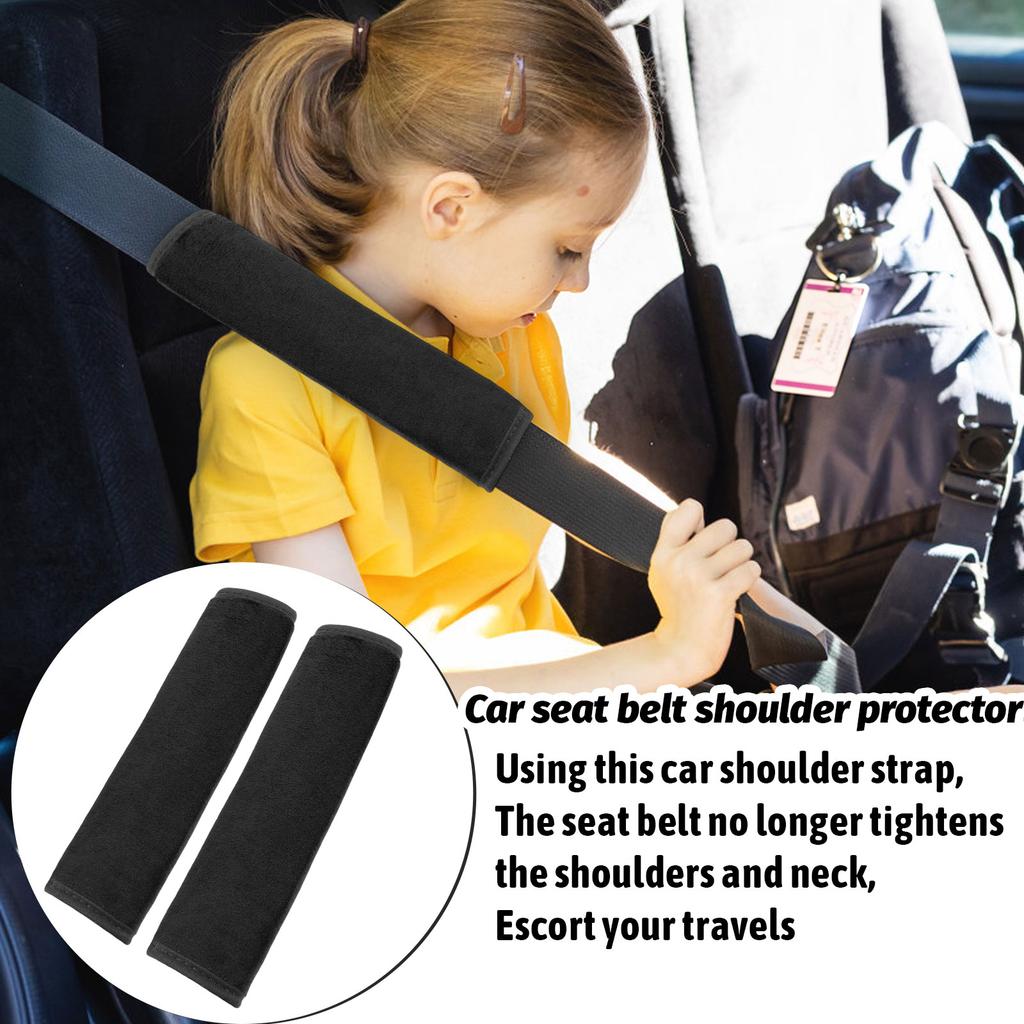 Car Seat Belt Shoulder Guard Suede Safety Belt Protective Cover Shoulder Guard Thick Anti-strangle Seat Belt Cover