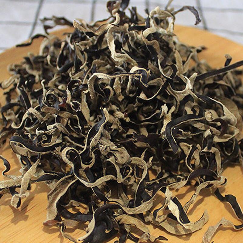 Dried Black Fungus Strips White Back Clean Shredded Wood Ear Jilin Snack