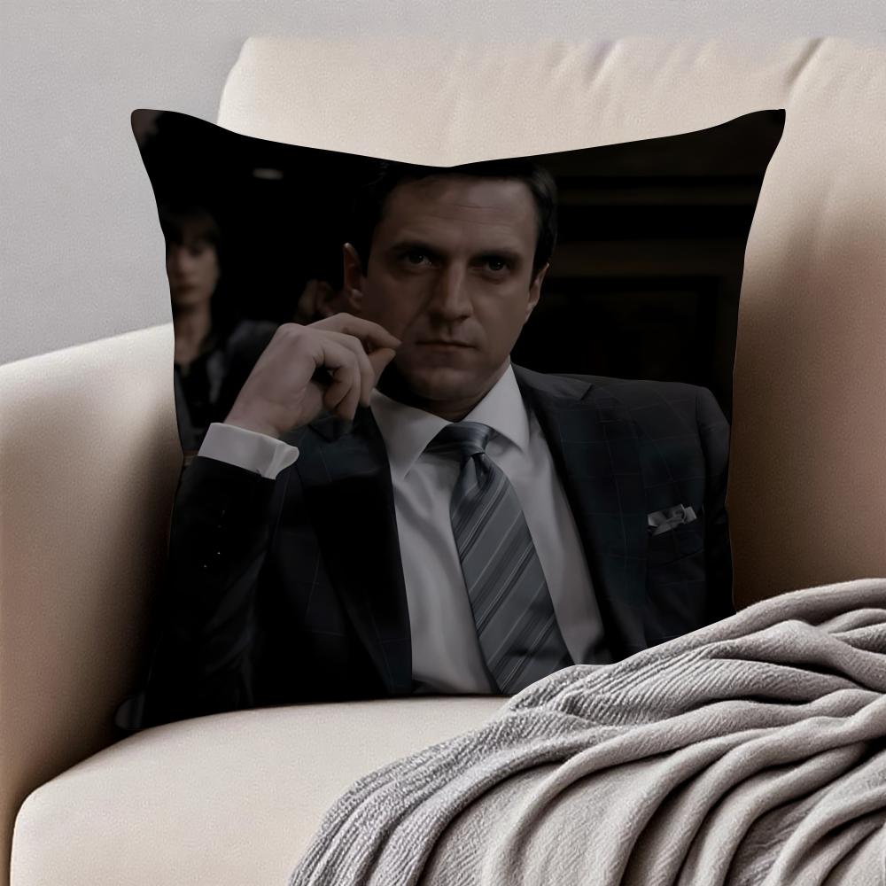 RRafael Barba Cushion Cover Pillowcase Antidustmite Invisible Zipper Short Plush Sofa Cushion