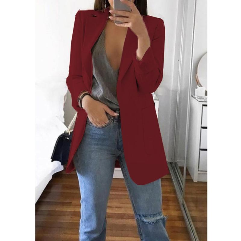 Blazers Coats for Women Elegant Casual Clothing Autumn Winter Shoulder Pads Business Suit Vintage Ladies Jackets Fashion