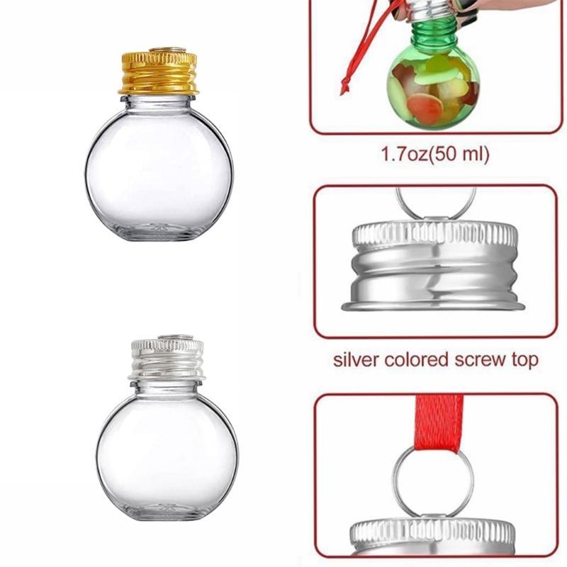  Set of 10pcs Removable Christmas Ball Metal Hangers Cap for DIY Party Ornaments