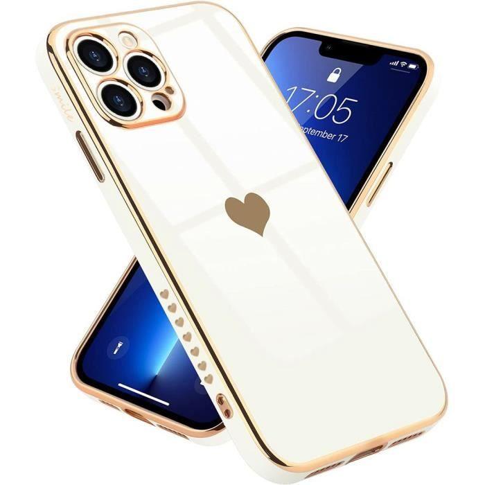 Protective Case - Luxury - for iPhone 13 Pro - TPU - Heart Pattern - Anti-scratch
