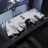 Tappetino per mouse Samurai XXL Bianco e Nero Tappetino per tastiera da gioco grande Tappetino esteso per scrivania Oni Samurai Ghost of Tsushima Mous