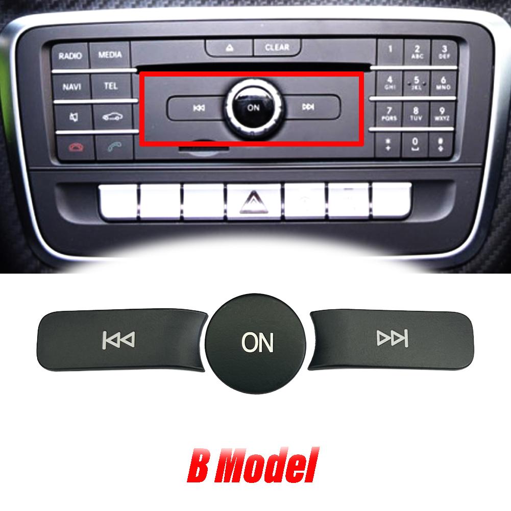 3 Pcs/set For Mercedes Benz A B CLA GLA Class W176 W246 C117 X156 Car Volume ON Buttons Cover Stickers