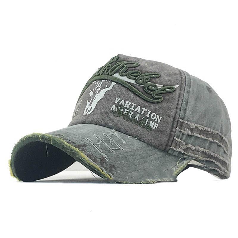 Unisex Vintage Baseball Cap Men Women Adjustable Denim Distressed Trucker Hat