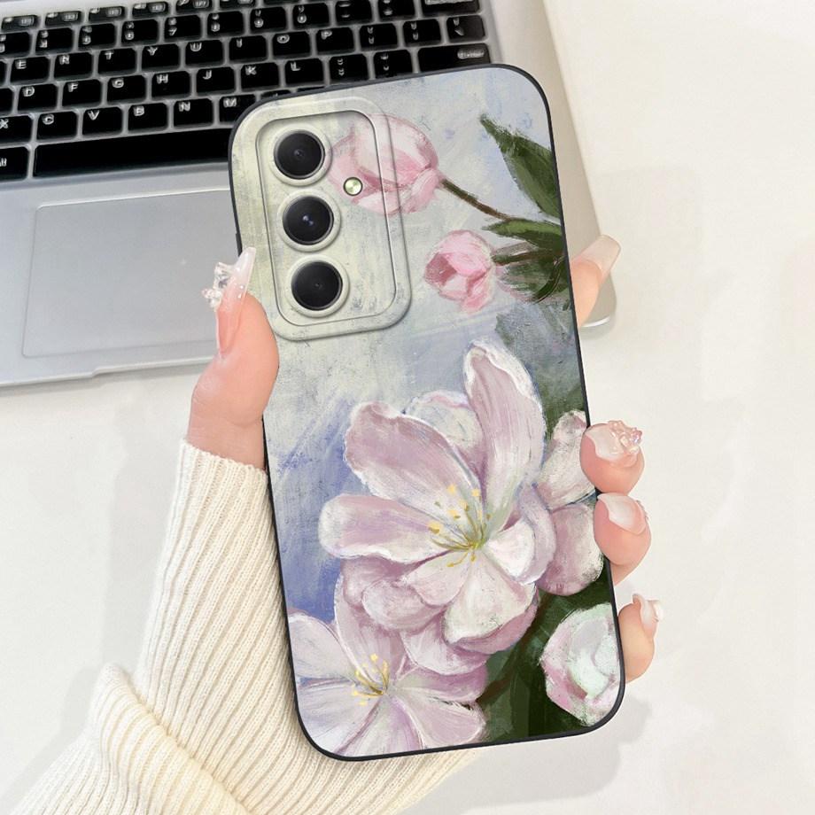 Phone Case For Samsung Galaxy A55 A54 5G Camera Shockproof Soft Liquid Silicone Bumper On Samsung A54 A 55 Funny Animals Meme