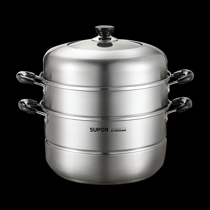 SUPOR SZ28C1 304 Stainless Steel Double-Layer Steamer Pot