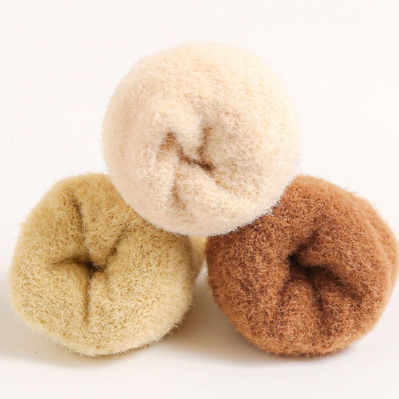 New Autumn Baby Socks Kids Girls Fleece Padded In Tube Socks Toddler Solid Color Thicken Winter Floor Socks