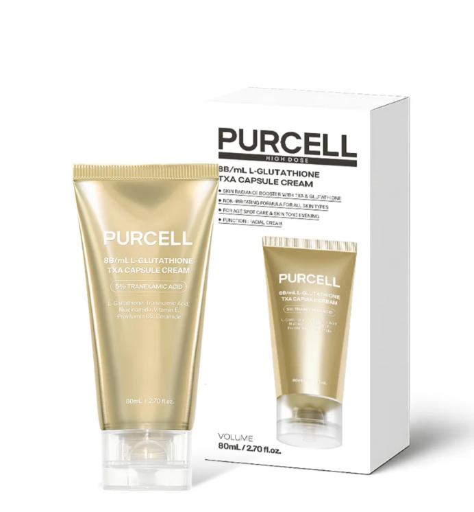 PURCELL Glutathione TXA Capsule Cream 80ml Brightening & Moisture Barrier Cream 1 ea