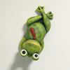 Vyrobeno v Portugalsku Frog Green Terracotta Figurka Red Tie Garden Object Happy Purring Frog pto-1003g