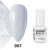GELPOLISH Nail Art Set: Base, Top Coat, Transparent & White Gel Polishes