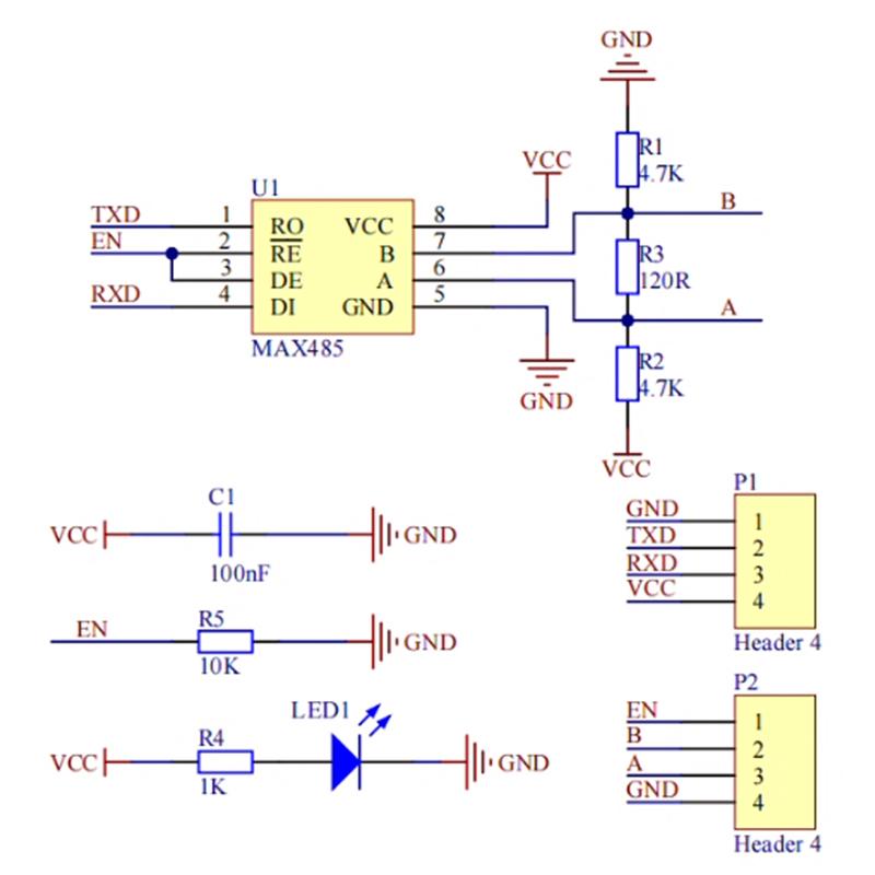 ZY-MAX485 TTL To RS485 Communication Module Microcontroller Level Converter Gold Plated ZY-SP485