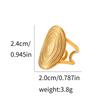 1Pcs Lady stainless steel open-ended ring, extravagant accessory ring, hollow finger ring