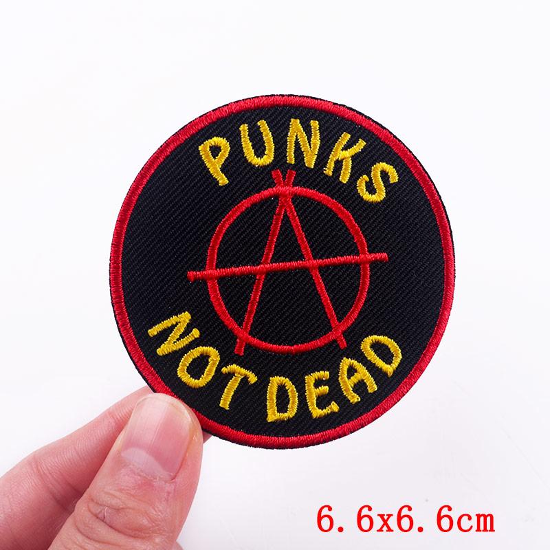 Game Over Patch Iron On Patches For Clothing Punk /Horror Embridered Patches On Clothes Horror Skeleton Patch Sticker