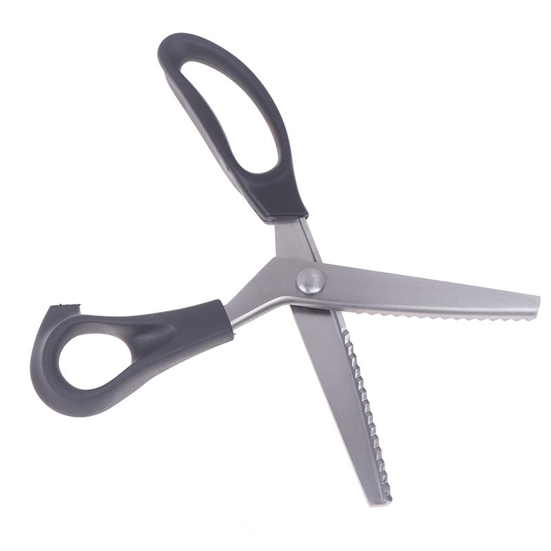 Stainless Steel Scissors Fabric Pinking Shears Comfort Grip Handled Professional Crafts Dressmaking Zig Zag Cut Scissors Sewing