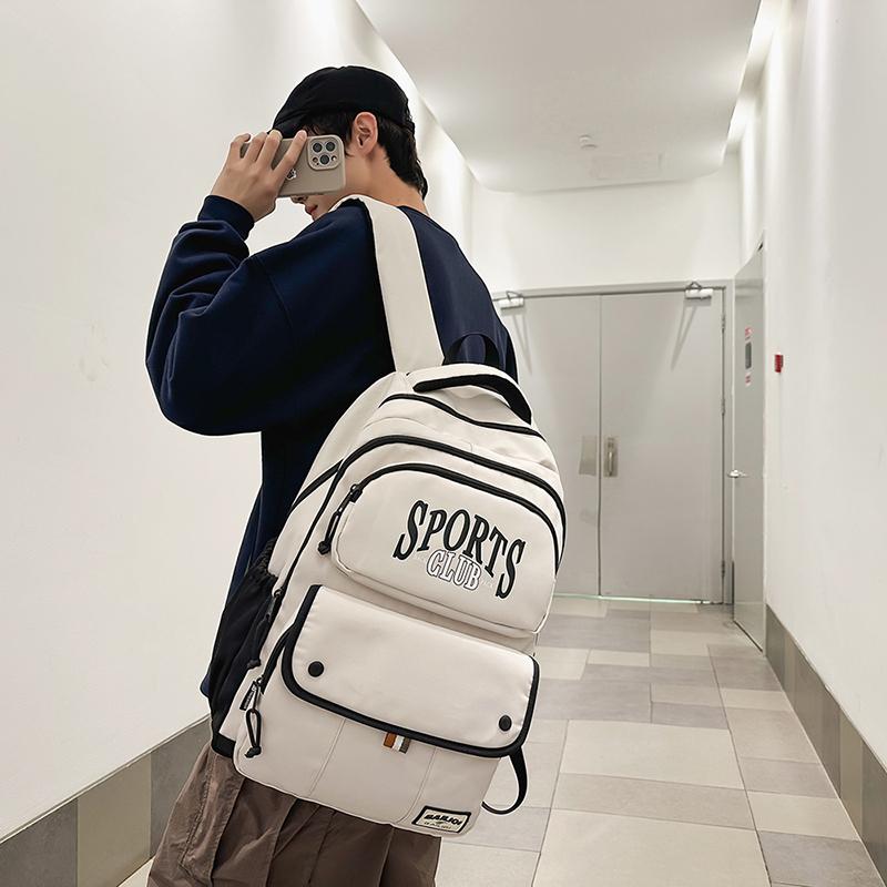Sports Backpack Large Capacity Multifunctional Wear-resistant Water-repellent Student Travel Schoolbag