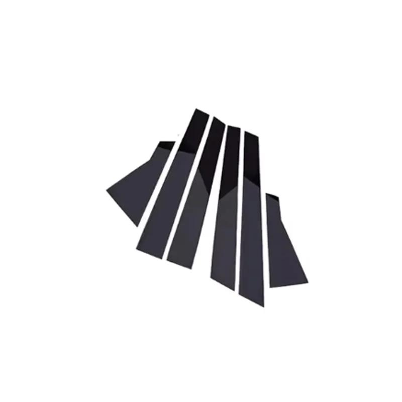 

6 шт. Накладка на окно автомобиля для Mercedes Benz B Class W245 170 180 2004~2011 B Collar Pillar Posts Door Decal Sticker Accessories чёрный