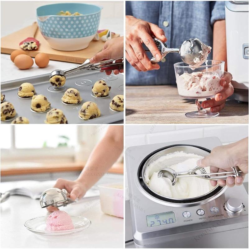 Kitchen Accessories Multi-style Stainless Steel Ice Cream Scoop Ball Digger Handmade Ice Cube Mold Easy Demoulding Ice Tray Mold