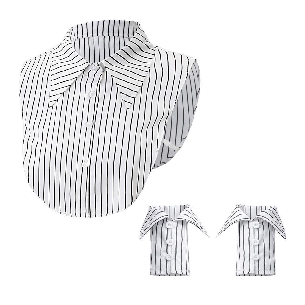 False Wrist Cuff Collar Set Elegant Detachable Sweet False Collar Detachable for Lady Delicate Versatile Collar