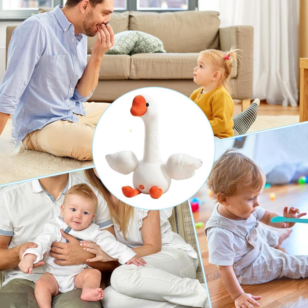 Pato de Peluche Electrónico Juguete de Peluche Interactivo Con Sonidos Calmantes Abrazo Comodidad Juego Sensorial Regalo Para Niños Niños Niñas
