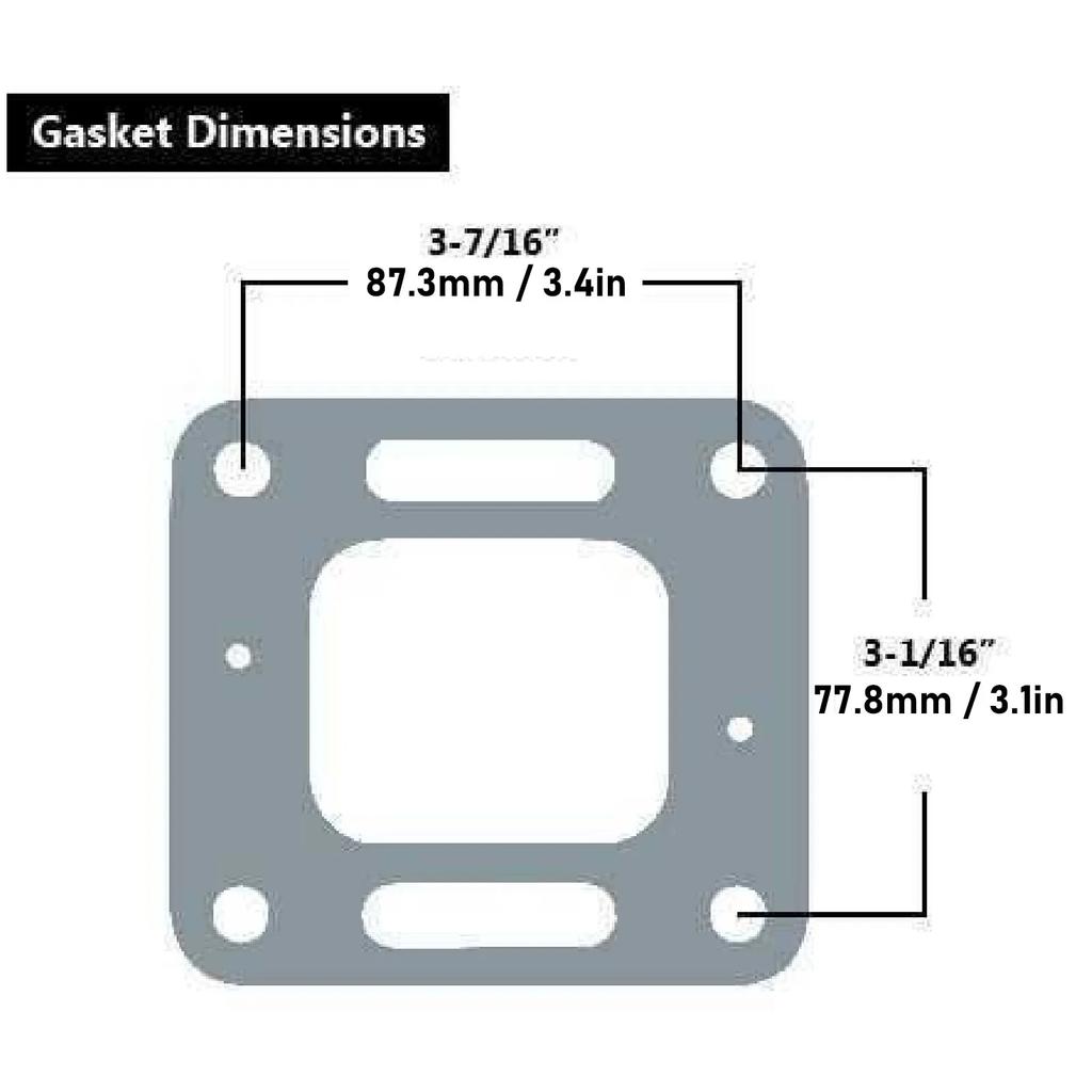 Námorný výfukový zvod 87114 Súprava na montáž výfukového zvodidla Náhrada za MerCruiser V8 5.0L 5.7L 1983 až 2003