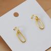 18K Gold Plated Elegant Silver Earrings for Women Stylish Dangle Earrings Fashion Jewelry