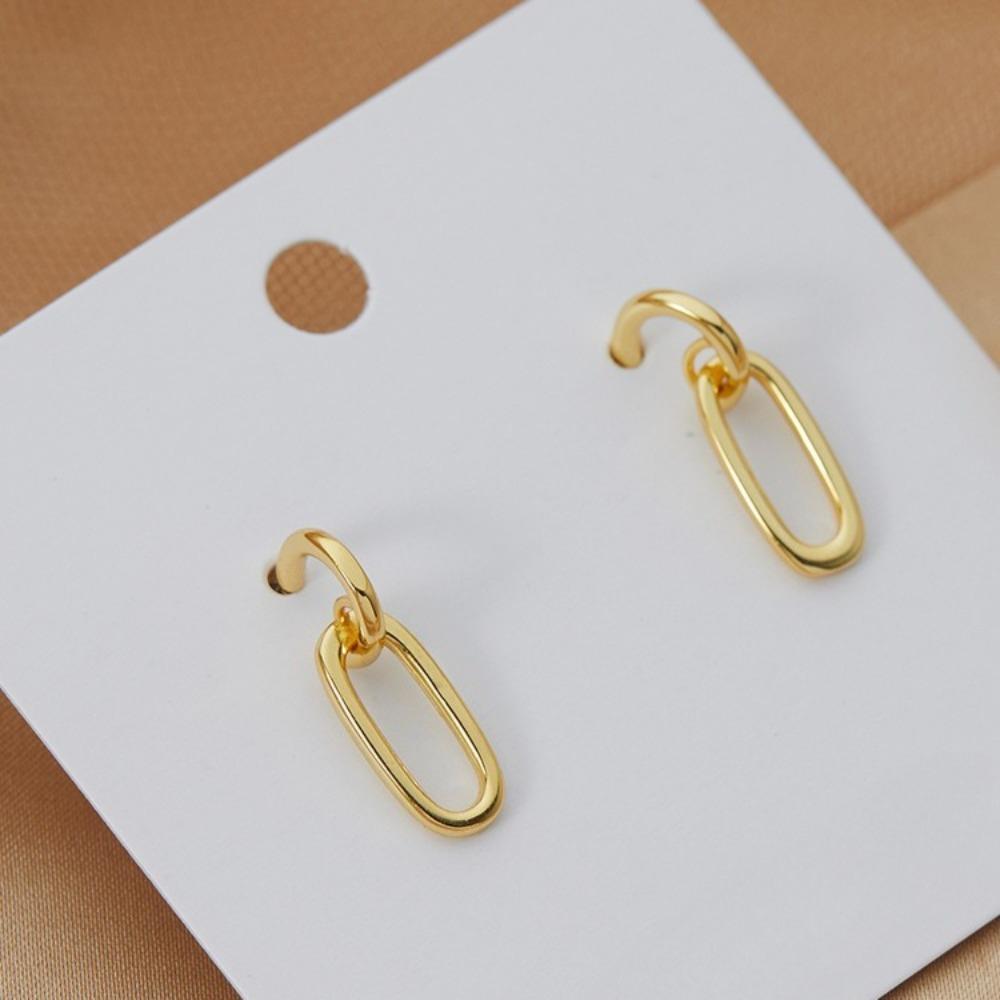 18K Gold Plated Elegant Silver Earrings for Women Stylish Dangle Earrings Fashion Jewelry