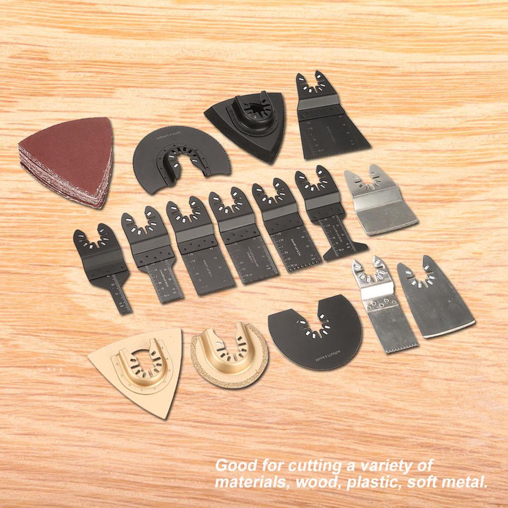 40ks/set Oscilační pilový list Sada více nástrojů Multifunkční sada oscilační pily Web Power