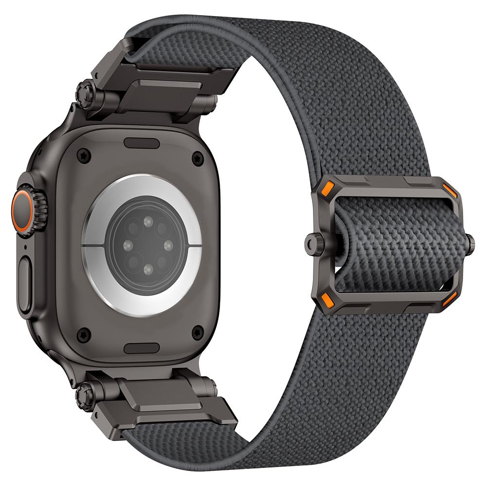 Sports Nylon Strap for Apple Watch Ultra 2 49mm 45mm 46mm 44mm Luxury Metal Bracelet For IWatch Series 10 9 8 7 SE 6 5 Soft Band