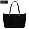 DV-21 0830 Gancini Motif Wool X Enamel Tote Bag blackUsed