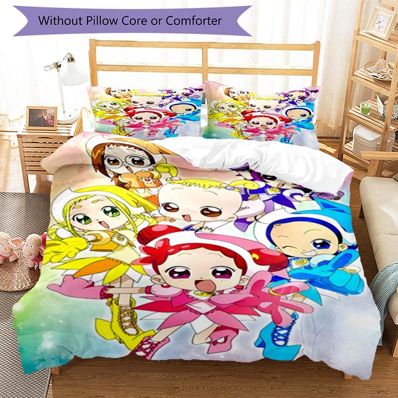 3pcs DoReMi1 Design Cover Set - HD Printed Bedding with 1 Cover and 2 Pillowcases - Perfect for Home and Dorm Decor