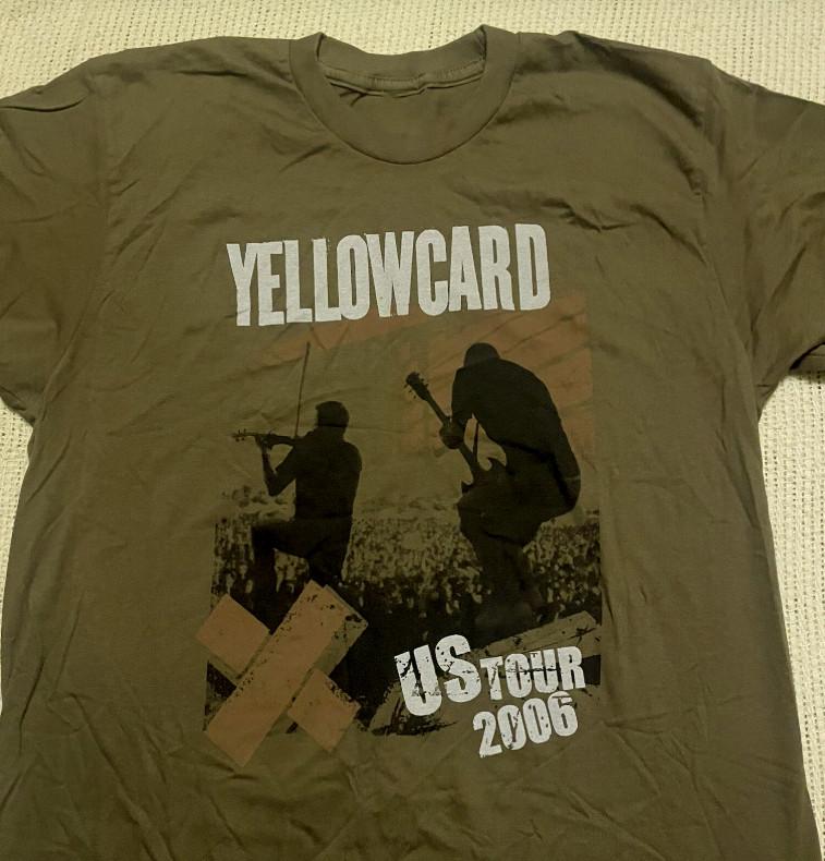 YELLOWCARD Band Concert Military Green Unisex Adult Short Tee Shirt ZA130