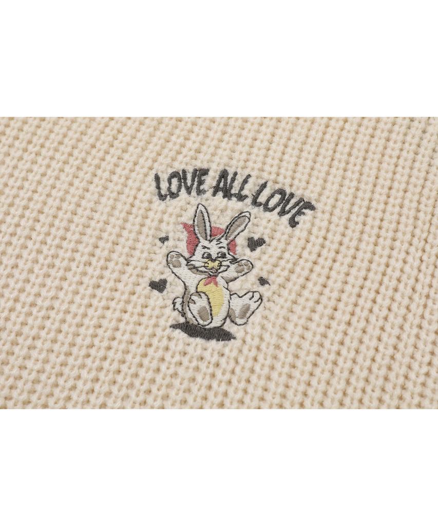 CPGN STUDIO Hoppy Raglan Block Knit Brown