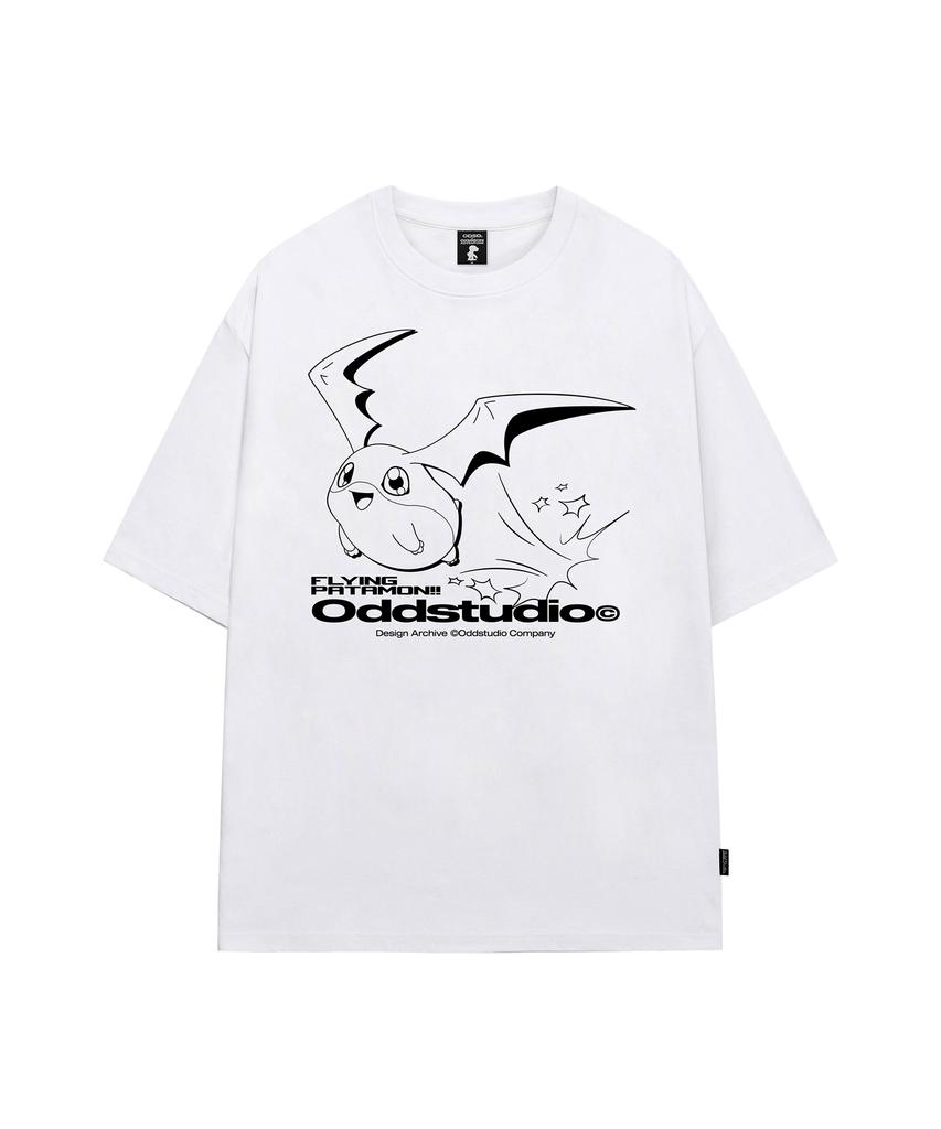 ODDSTUDIO [Digimon Adventure] Patamon Overfit T-Shirt - 3 Colors
