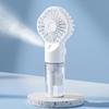 USB Rechargeable Handheld Spray Fan 2 In 1 Design Cooling Water Fan  Travel Camping