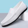 Fashion Men's Casual Leather Hole Shoes Men Genuine Leather Slippers Breathable Male Casual Shoes Comfy Loafers Stylish Muller Moccasins