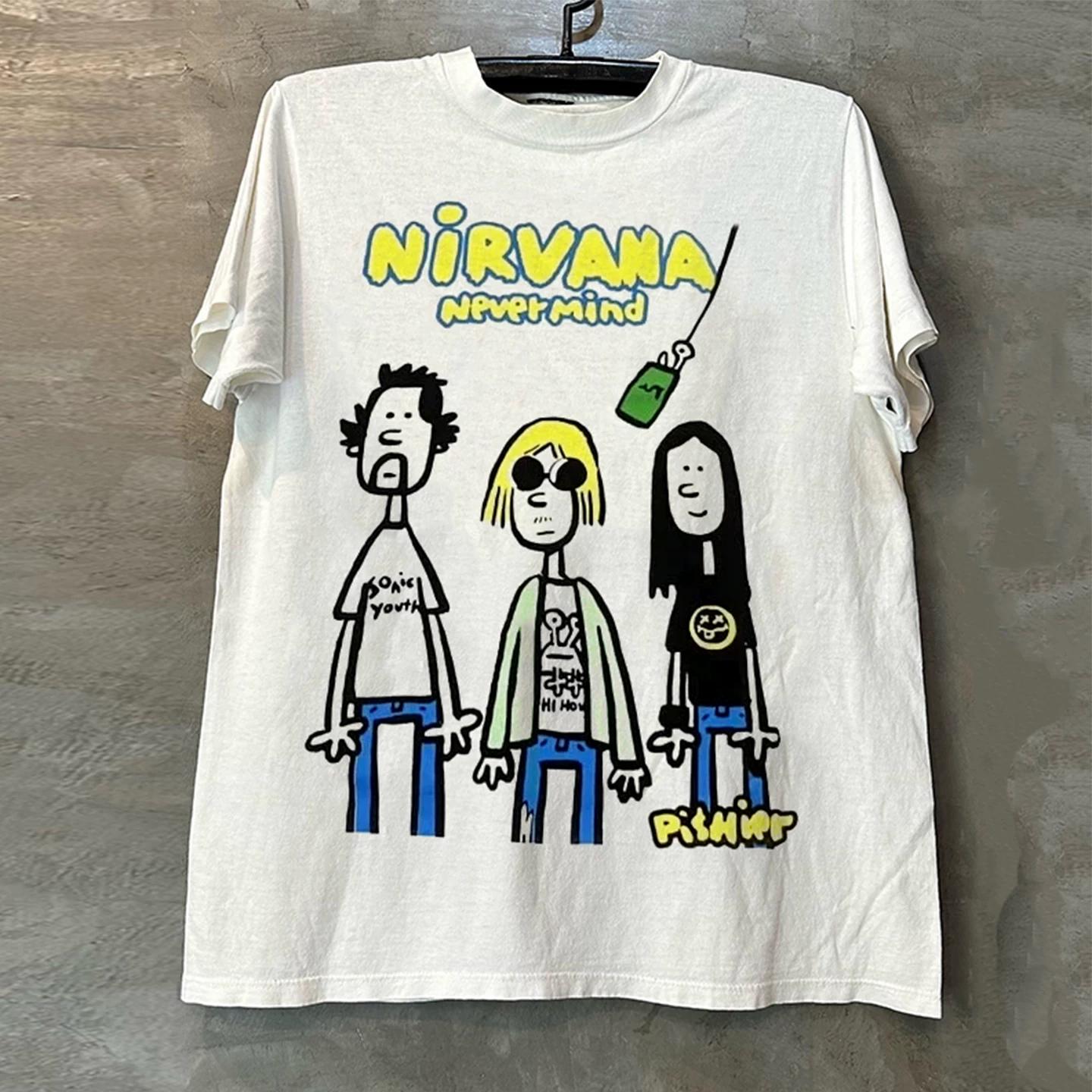Nirvana graffiti heavy cotton T-Shirt XL