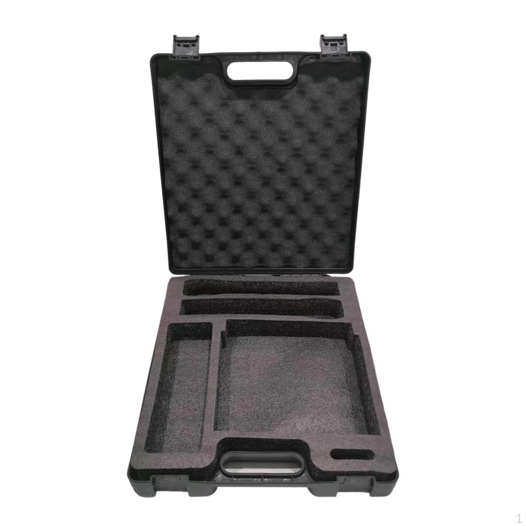 Carry Case Instrument Box with Sponge Lining Impact Resistant Shockproof Mic Storage for