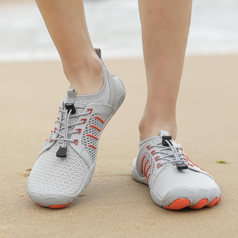 Men Women Aqua Shoes Barefoot Beach Pool Wading Shoes Quick Drying Water Sports Shoes Surfing Diving Anti-slip Elastic Sole